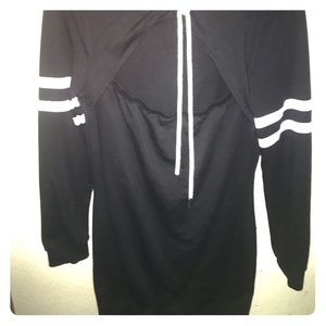 Black hoodie dress size 1x